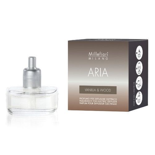Millefiori Milano Náhradná náplň do elektrického difuzéru Aria - Vanilla & Wood 20 ml