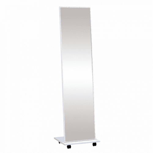 Zrcadlo na kolečkách, bílá, NEPTUN