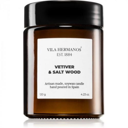 Vila Hermanos Apothecary Vetiver & Salt Wood vonná sviečka 120 g