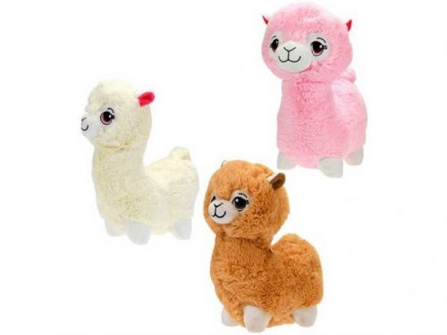 Meteor Lama plyšová 30cm stojaca 3barvy