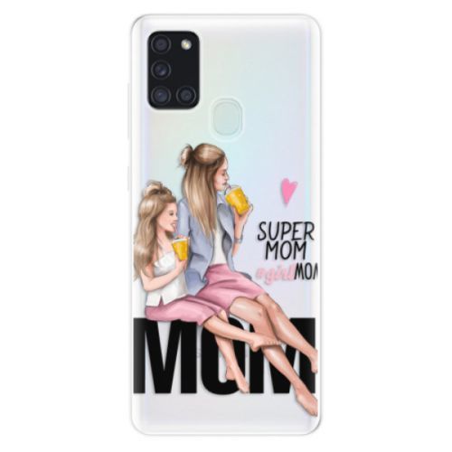 Odolné silikónové puzdro iSaprio - Milk Shake - Blond - Samsung Galaxy A21s