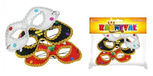 RAPPA Maska / škraboška s ozdobami, 3 druhy