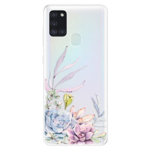 Odolné silikónové puzdro iSaprio - Succulent 01 - Samsung Galaxy A21s