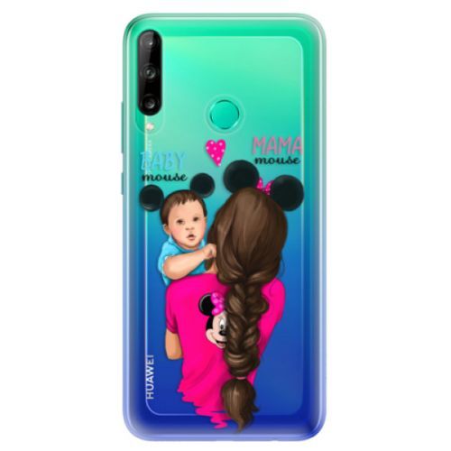 Odolné silikónové puzdro iSaprio - Mama Mouse Brunette and Boy - Huawei P40 Lite E