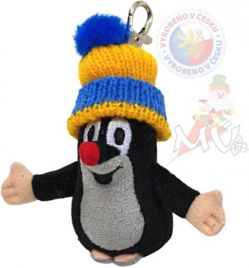 Moravská ústředna Krtko 10cm, čiapka modrý