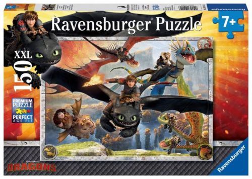 RAVENSBURGER Ako vycvičiť draka: Vycvičení draci 150 dielikov