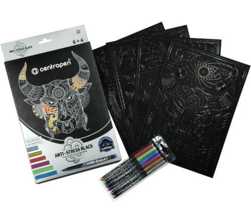 Arka Sada darčeková antistress black + značkovače 6ks