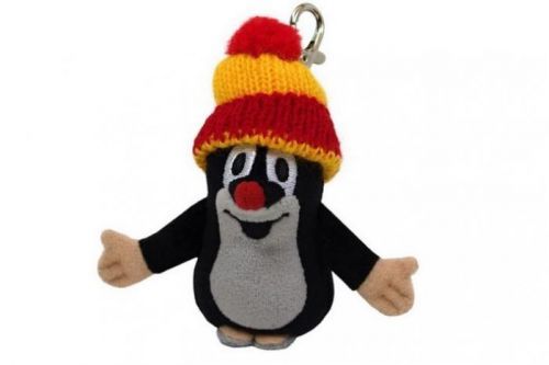 Moravská ústředna Krtko 10cm, čiapka červený