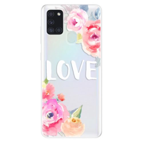 Odolné silikónové puzdro iSaprio - Love - Samsung Galaxy A21s