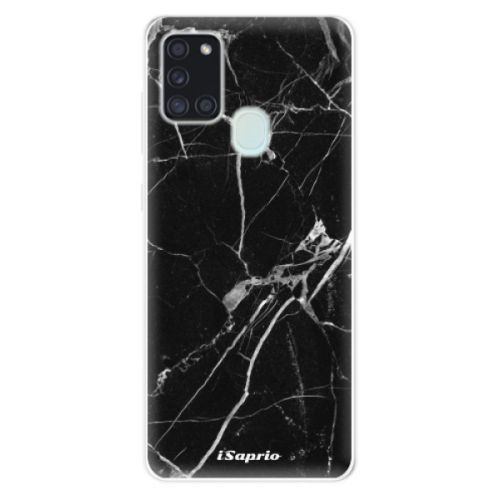 Odolné silikónové puzdro iSaprio - Black Marble 18 - Samsung Galaxy A21s
