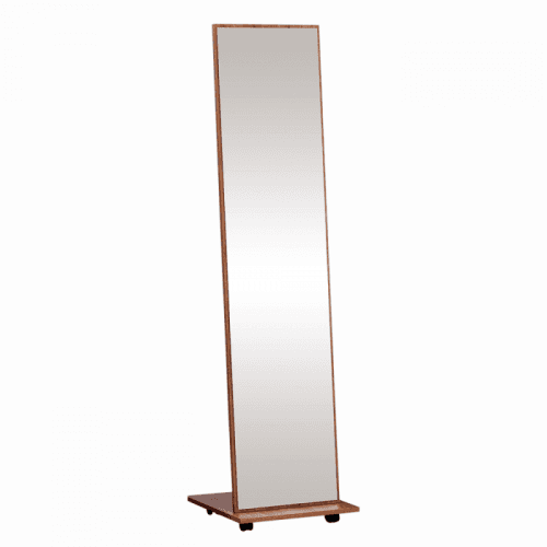 Zrcadlo na kolečkách, hnědá, NEPTUN