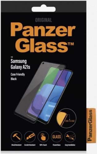 PANZERGLASS TVRDENE SKLO CASE FRIENDLY PRE SAMSUNG GALAXY A21S, CIERNA