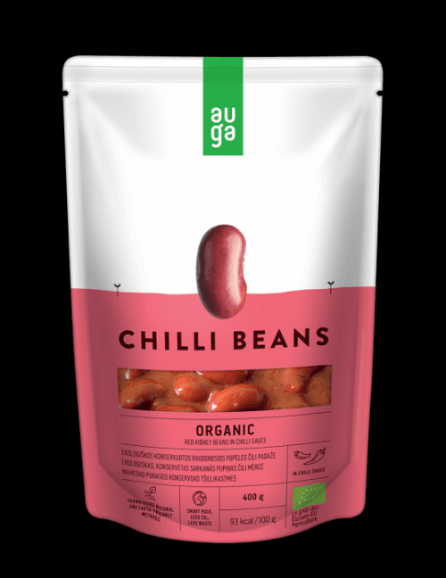 Auga Červená fazuľa v chilli omáčke bio 400 g