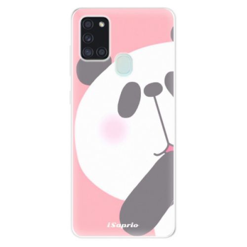 Odolné silikónové puzdro iSaprio - Panda 01 - Samsung Galaxy A21s