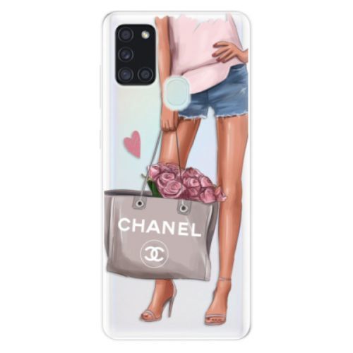 Odolné silikónové puzdro iSaprio - Fashion Bag - Samsung Galaxy A21s