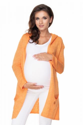 Tehotenský oranžový kardigán 30073 - Uni
