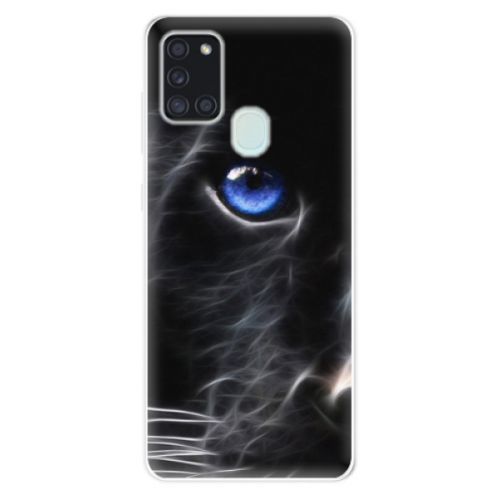 Odolné silikónové puzdro iSaprio - Black Puma - Samsung Galaxy A21s