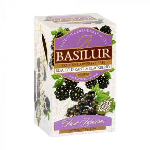 BASILUR Fruit Blackcurrant & Blackberry 25 sáčkov