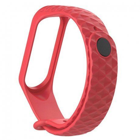Xiaomi Mi Band 3/4 Silicone Diamond náramok, Red