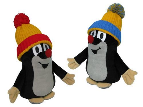 Moravská Ústredňa Krtko 25cm čiapka modr.-žl.