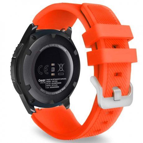 Samsung Gear S3 Silicone Sport remienok, Neon Orange