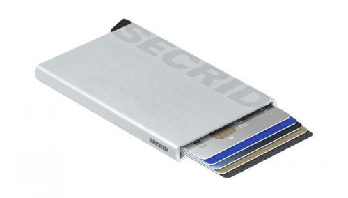 Secrid Cardprotector Laser Logo Brushed silver šedé CLa-Logo brushed Silver