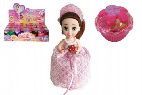 Teddies Bábika / Cupcake plast 15cm voňajúce asst 12 druhov - svadobné edícia