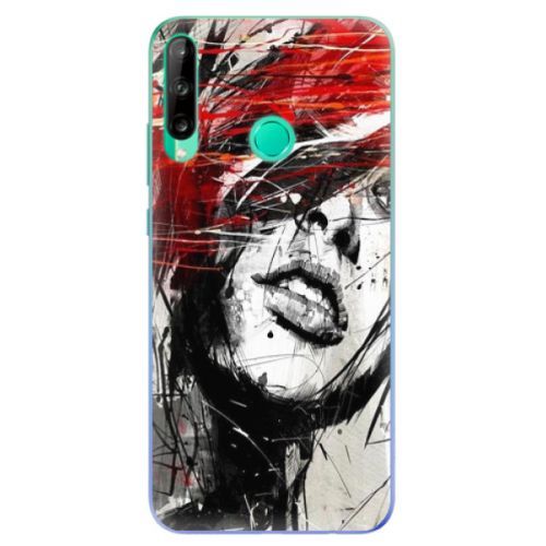 Odolné silikónové puzdro iSaprio - Sketch Face - Huawei P40 Lite E