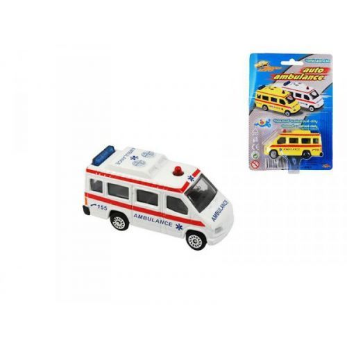 Mikro Ambulancia 7cm - voľný chod