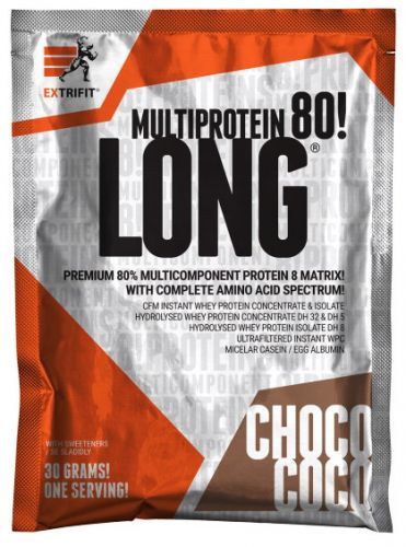Extrifit Long 80 Multiprotein 30 g variant: čokoláda