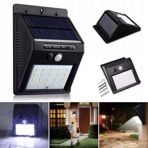 Verk Solárne vonkajšie 30 LED SMD osvetlenie s pohybovým senzorom, 01390