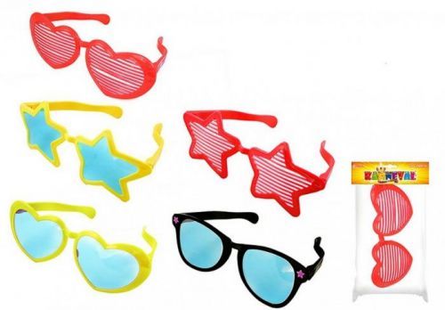 RAPPA Okuliare maxi karnevalové, 5 druhov