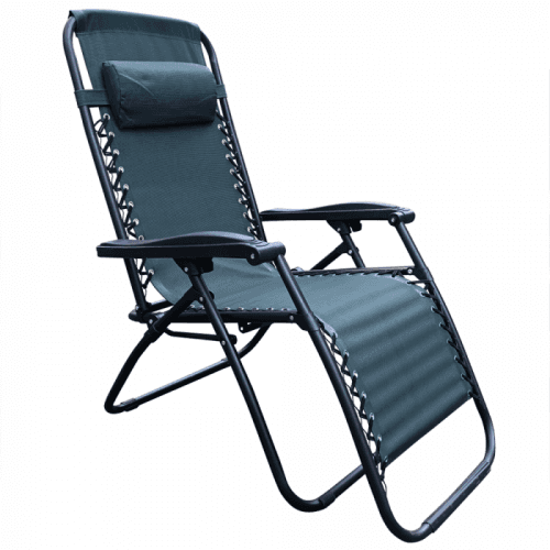 Zahradní polohovací křeslo, zelená, GERALD