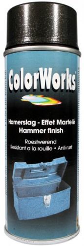 MoTip  COLORWORKS - kladivková farba v spreji - kladivková modrá - 400 ml