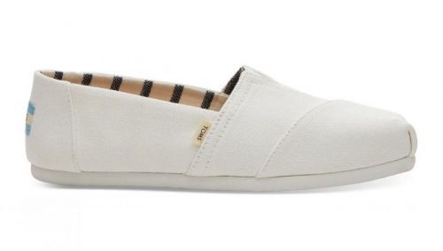 Toms White Canvas Women's Classics červené 10013874