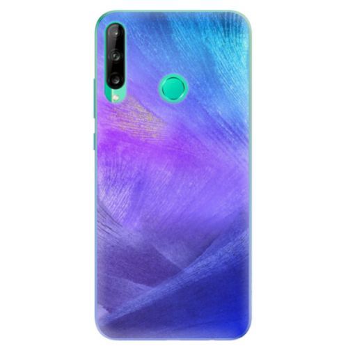 Odolné silikónové puzdro iSaprio - Purple Feathers - Huawei P40 Lite E