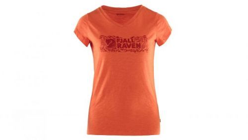 Fjällräven Logo stamp t-shirt W červené F89982-524