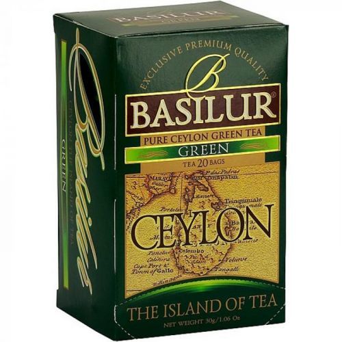 BASILUR Island of Tea Green zelený čaj 20 sáčkov