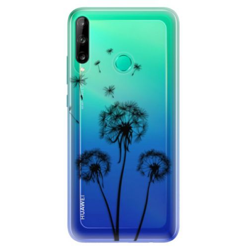 Odolné silikónové puzdro iSaprio - Three Dandelions - black - Huawei P40 Lite E