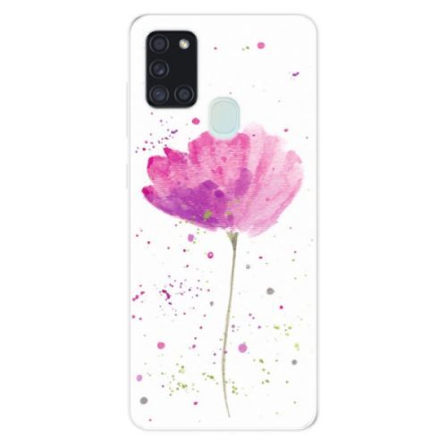 Odolné silikónové puzdro iSaprio - Poppies - Samsung Galaxy A21s