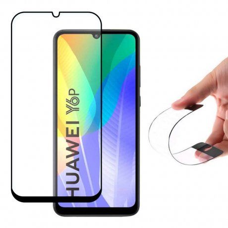 MG Full Cover Flexi Nano Hybrid ochranné sklo na Huawei Y6p, čierne