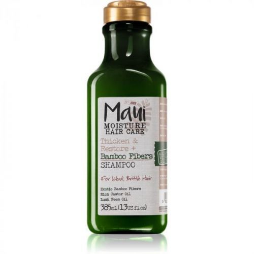 Maui Moisture Thicken & Restore + Bamboo Fibers posilňujúci šampón pre krehké vlasy 385 ml