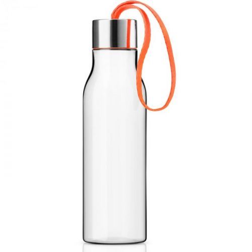 Fľaša na pitie 0,5 l s oranžovým remienkom
