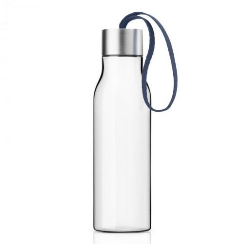 Fľaša na pitie 0,5 l s námornícky modrým remienkom