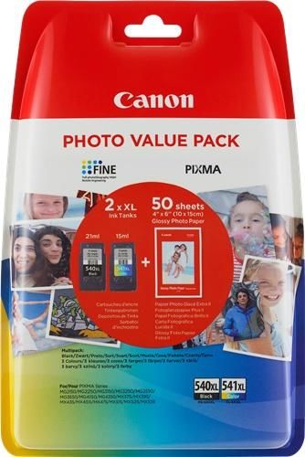 Cartridge Canon PG-540XL/CL-541XL Photo Value Pack, 1000 stran,...