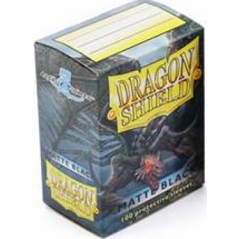 Dragon Shield Standard Sleeves - Matte Black (100 sleeves)