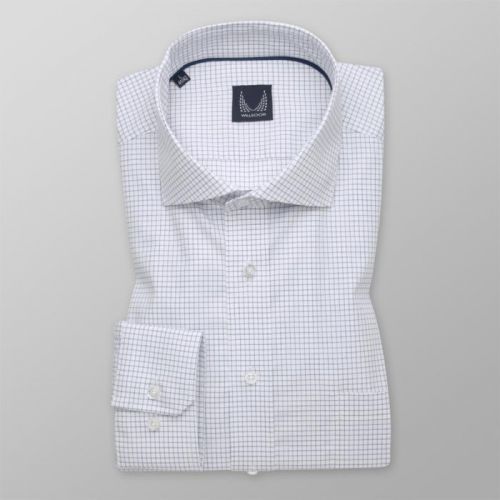 Pánska košeľa Slim Fit s tmavo modrým vzorom 12069