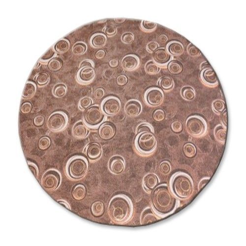 Kulatý koberec DROPS Bubbles hnědý