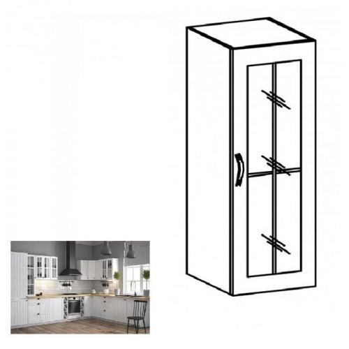 Horní skříňka PROVANCE W40S bílá / sosna andersen Tempo Kondela Pravé