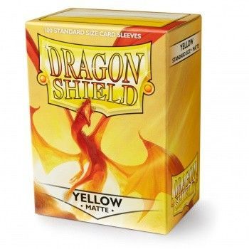 Dragon Shield Standard Sleeves - Matte Yellow (100 sleeves)